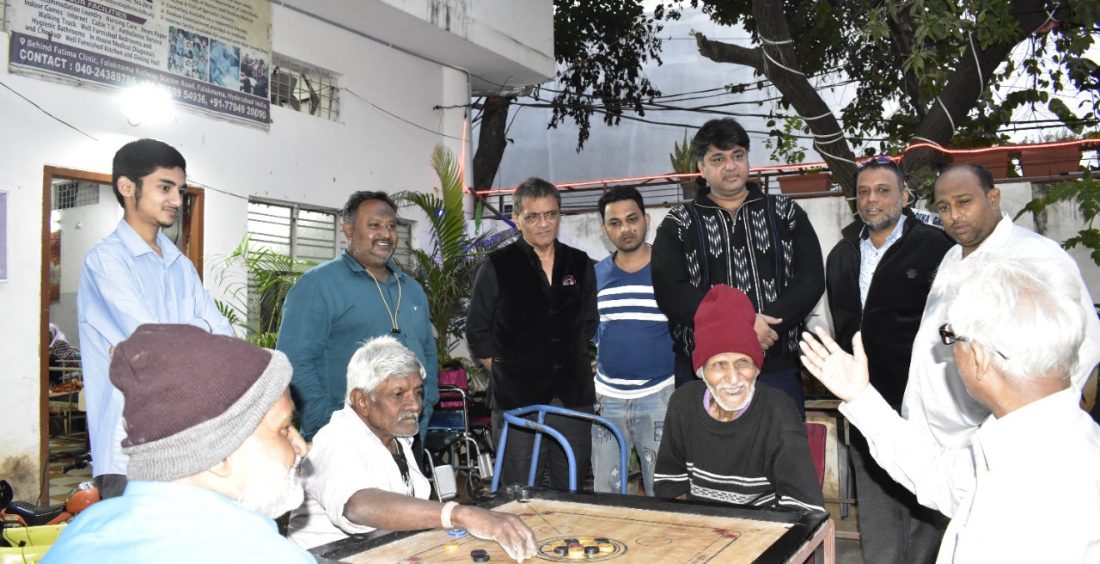 Tea party with senior citizens
