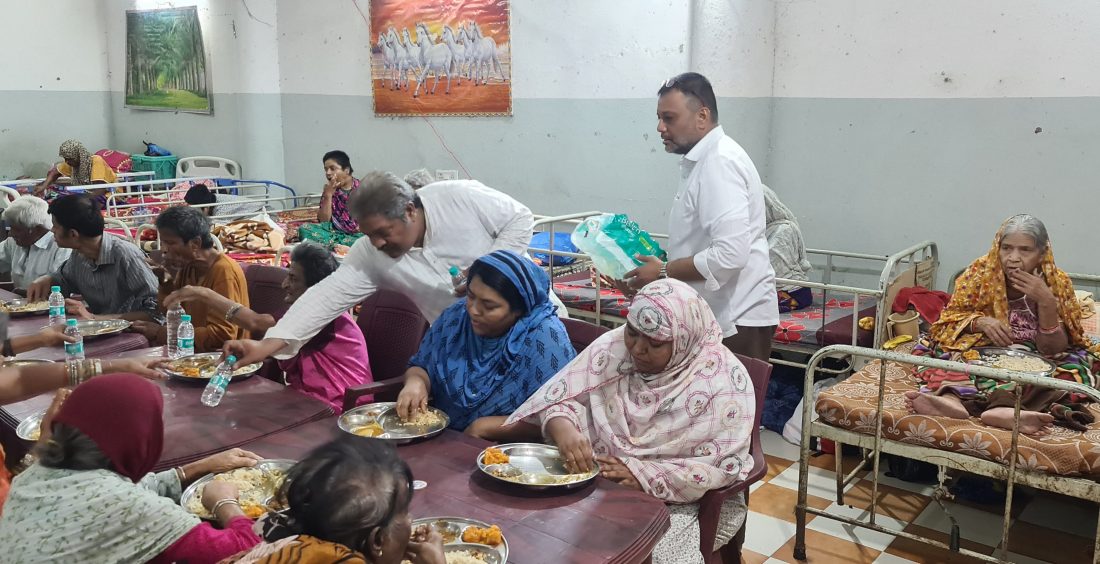Dinner at Fatima Old Age Home